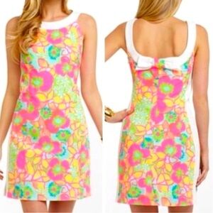 Lilly Pulitzer Darcy Ice Cream Social Sleeveless Floral With Bow Detail Size 2